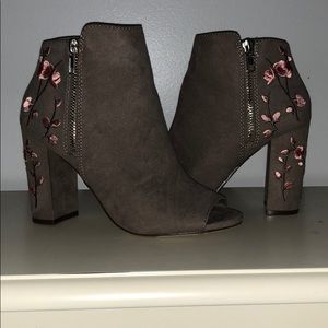 Gray Ankle Boots